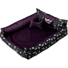 Go Gift Dog and cat bed XXL - purple - 110x90x18 cm