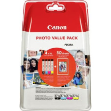 Canon ink + photo paper Photo Value Pack CLI-571XL, black/color