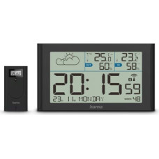 Hama sylt weather station wit h outdoor sensor black