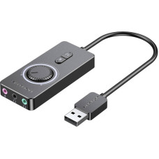 Vention External USB 2.0 audio card Vention CDRBF 1m (black)