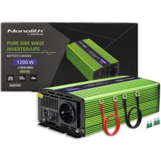 Qoltec Pure Sine Wave Inverter Monolith, 600W, 1200W