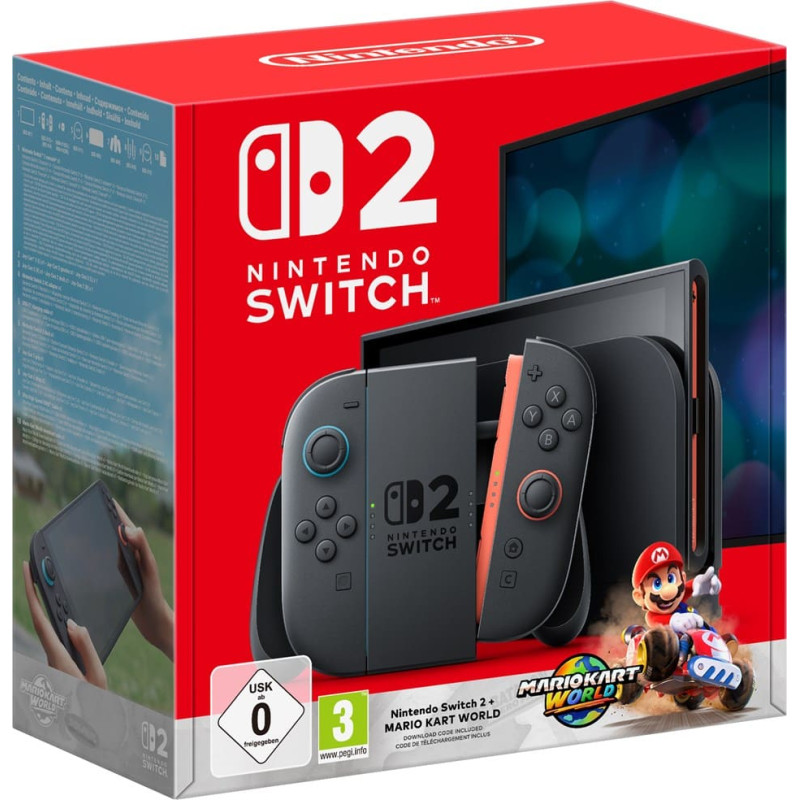 Nintendo Switch 2 + Mario Kart World portable game console 20.1 cm (7.9