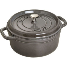 Staub Garnek żeliwny okrągły 40500-246-0 3 8 l grafitowy