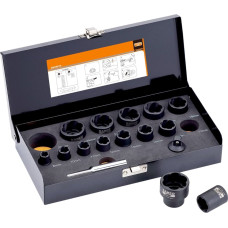 Bahco Zestaw nasadek skrętnych 8-27mm 16 elementów BAHCO