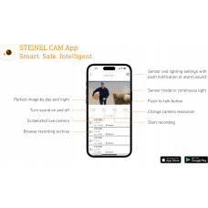 Steinel Kinkiet Steinel 625 CAM SC ANT 092597 LED-zewnętrzne oświetlenie ścienne 14 W Ciepła biała