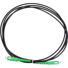 Extralink SC/APC-SC/APC Czarny | Patchcord | Jednomodowy, Simplex, 3mm, 2m