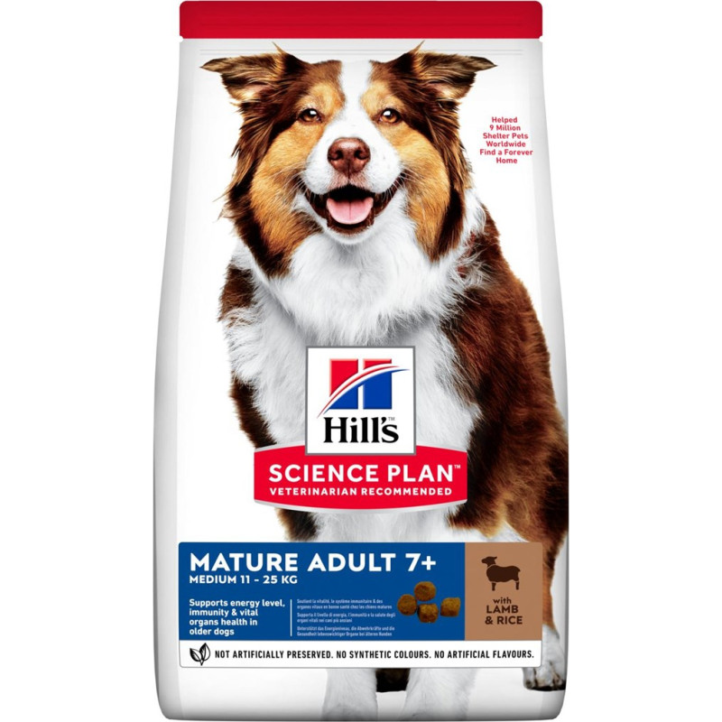 Hill's Science Plan Mature Adult Medium Lamb with rice - dry dog food - 14 kg