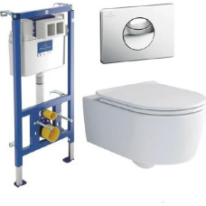 Villeroy&Boch Wall-mounted toilet set Villeroy amp Boch SOUL GB11SOULKOMBIDF (4656HR01+92230900+92248561)