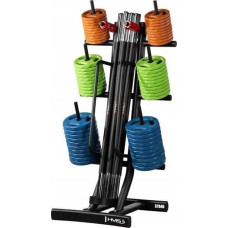 HMS ZESTAW TRAINING PUMP SBP22 SZTANGA 10 x 20 KG (200 KG) + STOJAK STR40 HMS