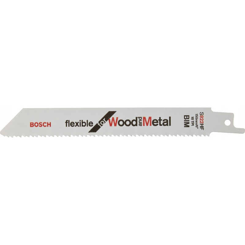 Bosch Bosch saber saw blade S 922 HF Flexible for Wood and Metal, 100 pieces (length 150mm)