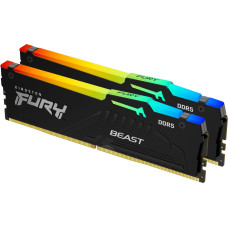 Kingston Fury Pamięć Kingston Fury Beast RGB, DDR5, 16 GB, 5200MHz, CL40 (KF552C40BBAK2-16)