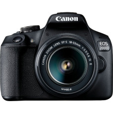 Canon EOS 2000D + 18-55mm IS II Kit, black