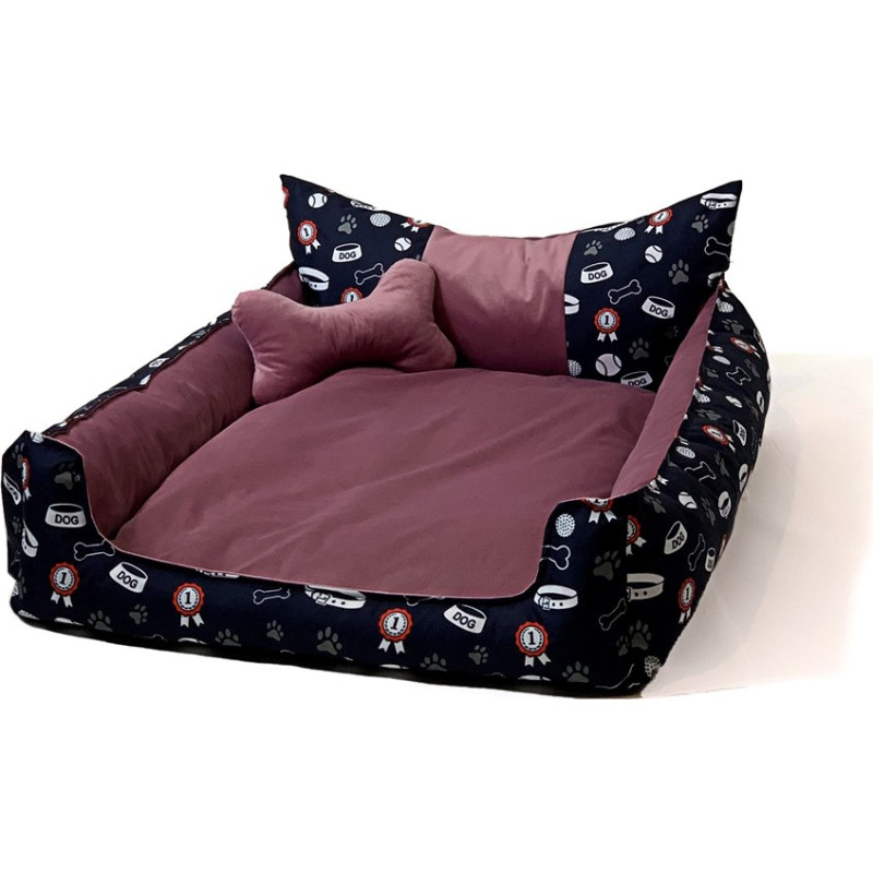 Go Gift Dog and cat bed XL - pink - 100x80x18 cm