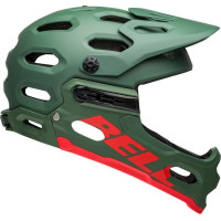 Bell Kask full face BELL SUPER 3R Rozmiar kasku: M(55-59 cm), Wybierz kolor: Matte Dark Green Infrared