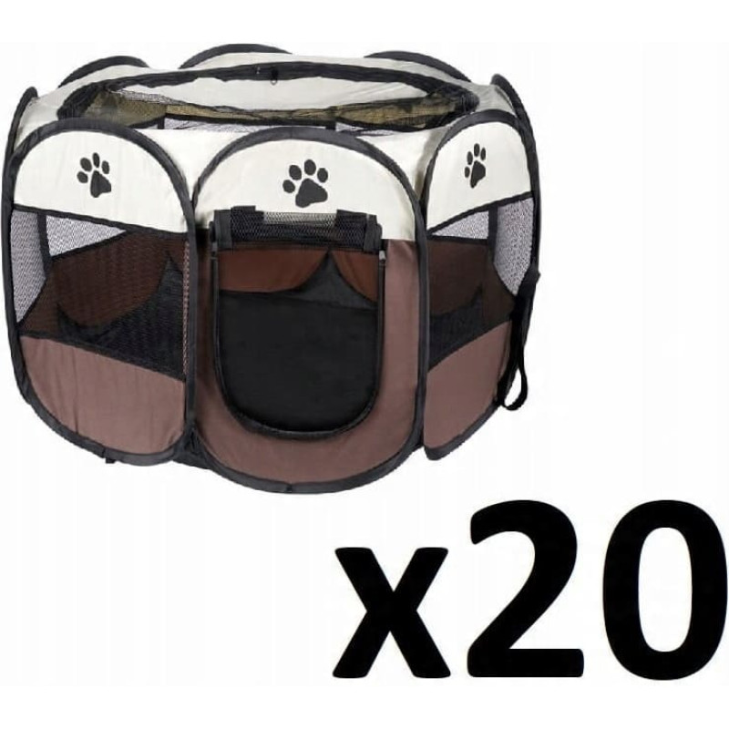 Ender Kojec dla psa/kota 74x74x43cm - brązowy x 20