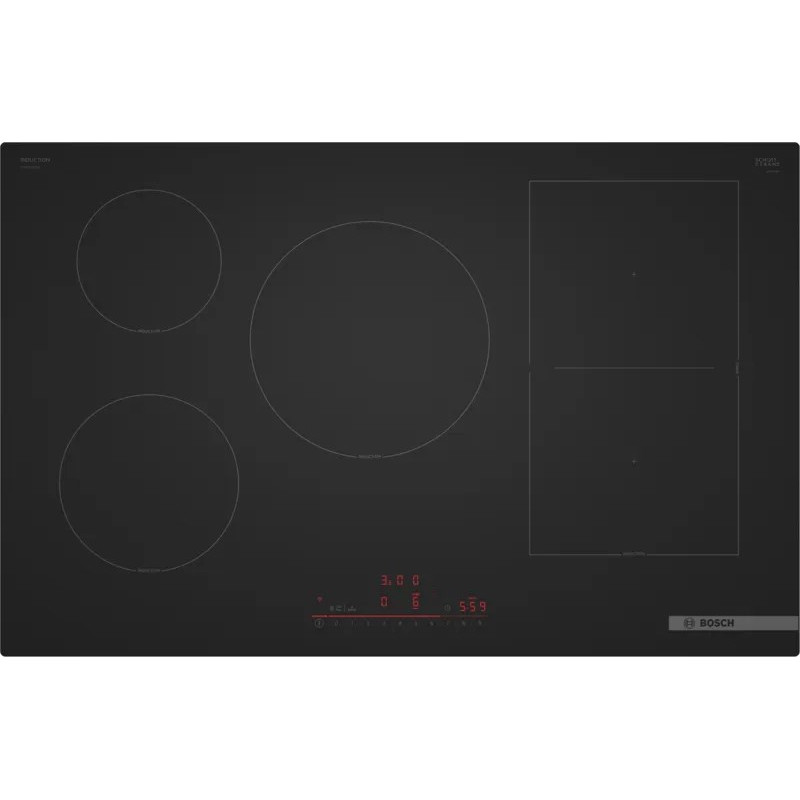 Bosch Serie 6 PVW81CHB1E hob Black Built-in 80 cm Zone induction hob 5 zone(s)