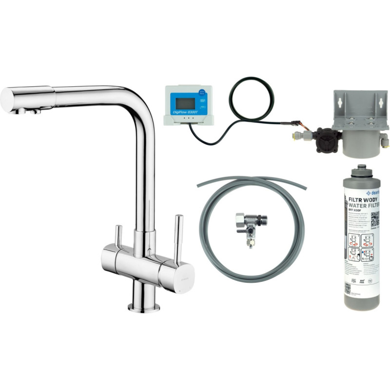 Deante Bateria kuchenna z zestawem do filtracji wody