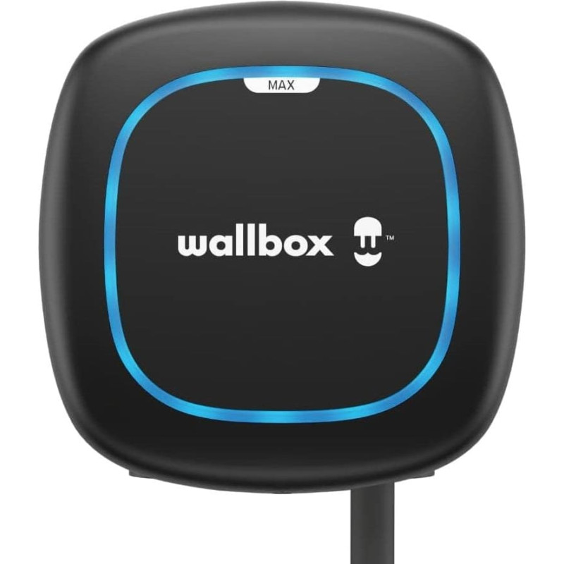 Wallbox Pulsar Max Electric Vehicle charge, 5 meter cable, 11kW, Type 2, Black
