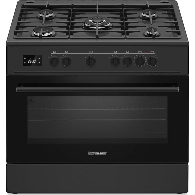 Ravanson KWGE-K90 Cheff Modern Black gas and electric cooker (black)