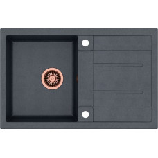 Quadron Zlewozmywak Quadron MORGAN 111 GraniteQ miedziany / czarny metalik