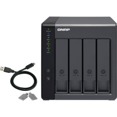 Qnap TR-004 storage drive enclosure HDD/SSD enclosure Black 2.5/3.5