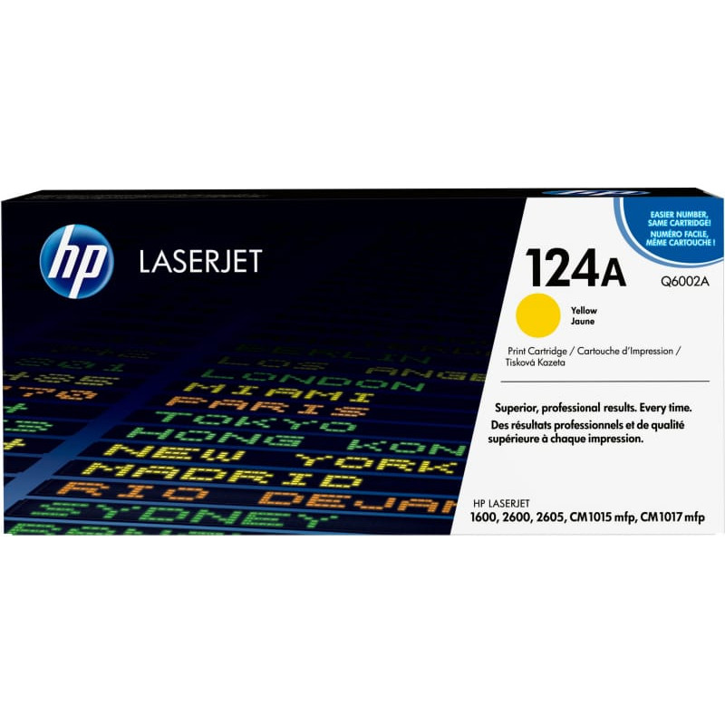 HP Toner HP 124A Yellow Oryginał  (Q6002A)