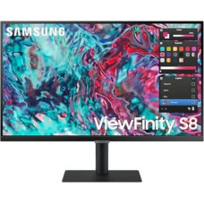 Samsung Monitor 27 cali ViewFinity S8 IPS 3840x2160 UHD 16:9 1xHDMI 2xTB 4.0 (90W/15W) 3xUSB 3.0 LAN 5ms DCh PinP/PbyP 60Hz HAS+PIV głośniki płaski 3YOn-Site
