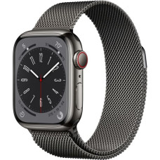 Apple Watch 8 GPS + Cellular 41mm Stainless Steel Milanese Loop, graphite (MNJM3EL/A)