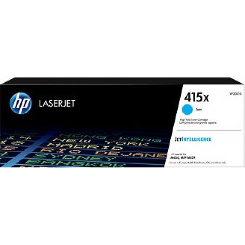 HP Toner HP 415X Cyan Oryginał  (W2031X)