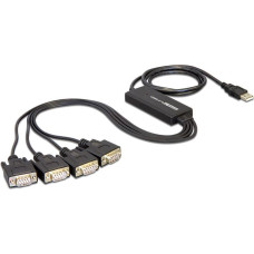 Delock Kabel USB Delock USB-A - RS-232 1.4 m Czarny (61887)