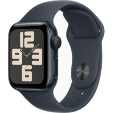 Apple Watch SE (2024) GPS 40mm Midnight Alu Case, Midnight Sport Strap M/L EU MXE93