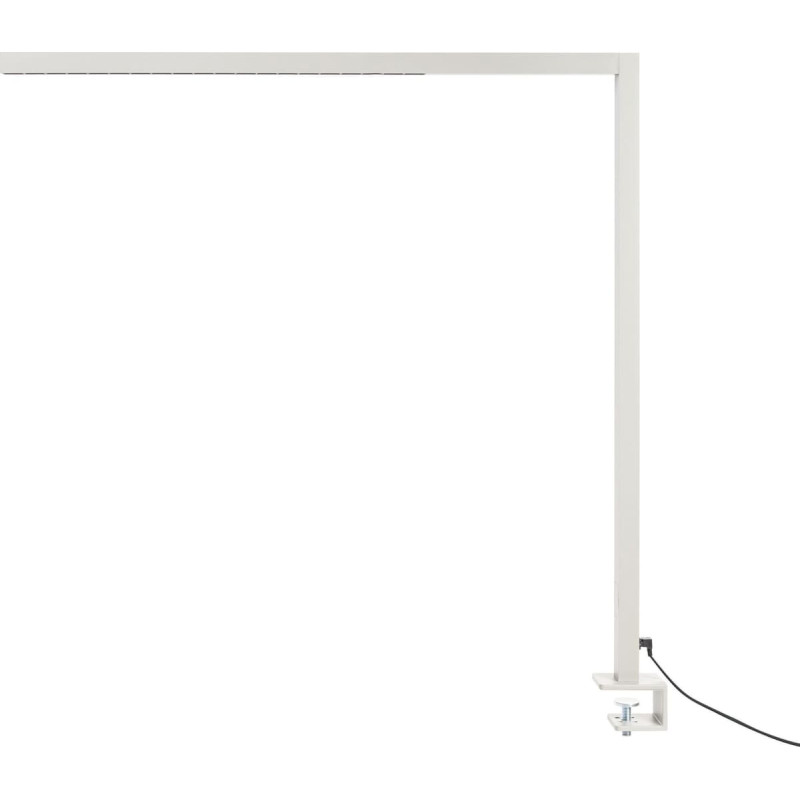 Beliani Lampka biurkowa Beliani Lampa biurkowa LED metalowa srebrna OCTANT