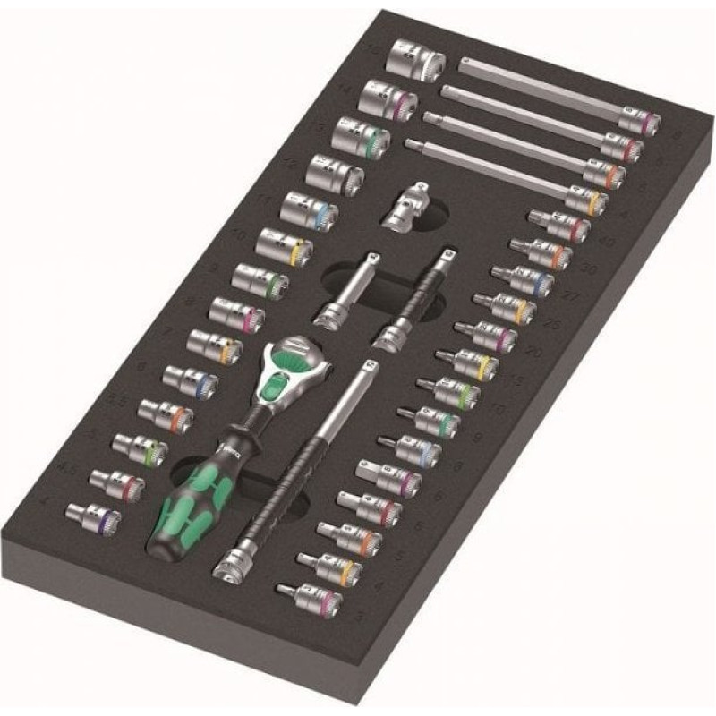Wera WKŁADKA PIANKOWA ZYKLOP 1/4'' 8000 A, SET 1, 37CZ. (1 KPL)