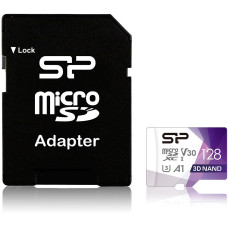 Silicon Power | Superior Pro | 128 GB | micro SDXC | Flash memory class 10 | with Adapter