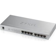 Zyxel GS1008HP Unmanaged Gigabit Ethernet (10/100/1000) Power over Ethernet (PoE) Grey