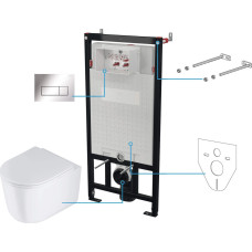 Deante Zestaw WC podtynkowy 6 w 1