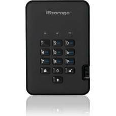 Istorage diskAshur 2 zewnętrzny dysk twarde 4 TB 5400 RPM USB Typu-A 3.2 Gen 1 (3.1 Gen 1) Czarny