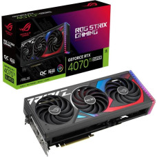 Asus Graphics Card|ASUS|NVIDIA GeForce RTX 4070 Ti SUPER|16 GB|GDDR6X|256 bit|PCIE 4.0 16x|2xHDMI|3xDisplayPort|ROGSTRIXRTX4070TIS-O16GAM