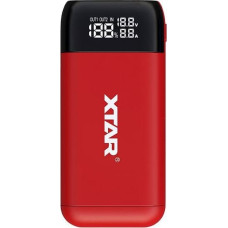 Xtar PB2S red battery charger / power bank to Li-ion 18650 / 20700 / 21700