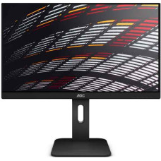 AOC Monitor 23.8 24P1 IPS DVI DP HDMI Pivot Speakers