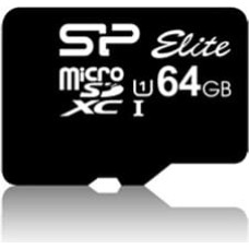 Silicon Power memory card microSDXC 64GB Elite + adapter