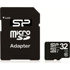 Silicon Power memory card microSDHC 32GB Class 10 + adapter