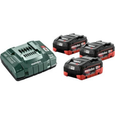Metabo METABO ZESTAW AKUMULATORÓW 3 x 5.5Ah LIHD + ŁADOWARKA ASC 145 MET685074000