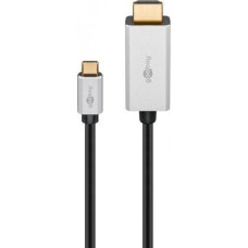 Goobay Kabel USB Goobay USB-C - HDMI 3 m Czarno-srebrny (RB60175)