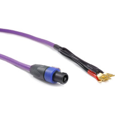 Melodika Kabel Melodika Widły - Speakon 1m fioletowy
