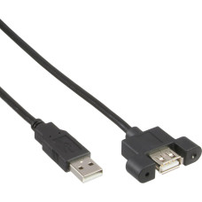 Inline Kabel USB InLine USB-A - USB-A 0.6 m Czarny (B-33440E)