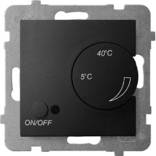 Ospel ARIA Regulator temperatury z czujnikiem podpodłogowym czarny metalik RTP-1U/m/33