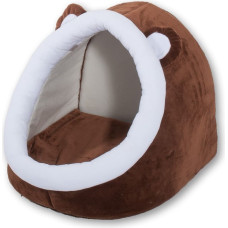 Go Gift cat bed - brown-white - 40x45x34 cm