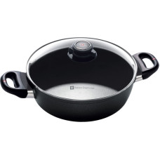 Swiss Diamond gryde m/låg 24 cm, induktion Sort