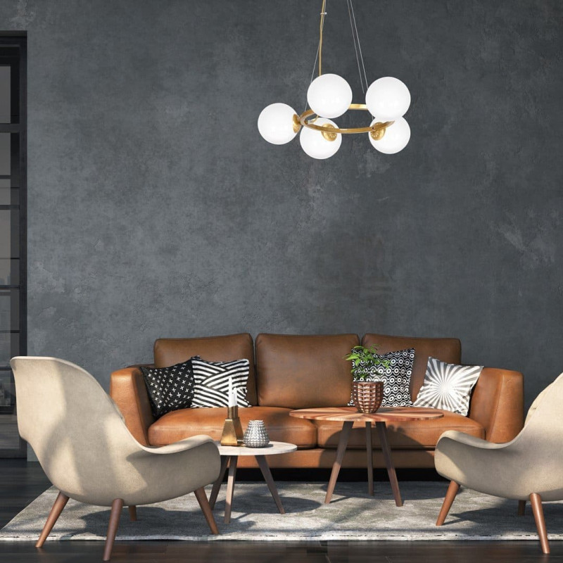 Domoletti PENDANT LIGHT KONYA 5XE14 MLP5577 GOLD